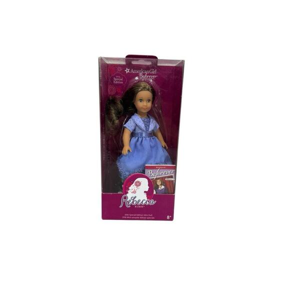 American Girl REBECCA RUBIN 2016 Special Edition Mini 6" Doll with Outfit & Book - Picture 1 of 6